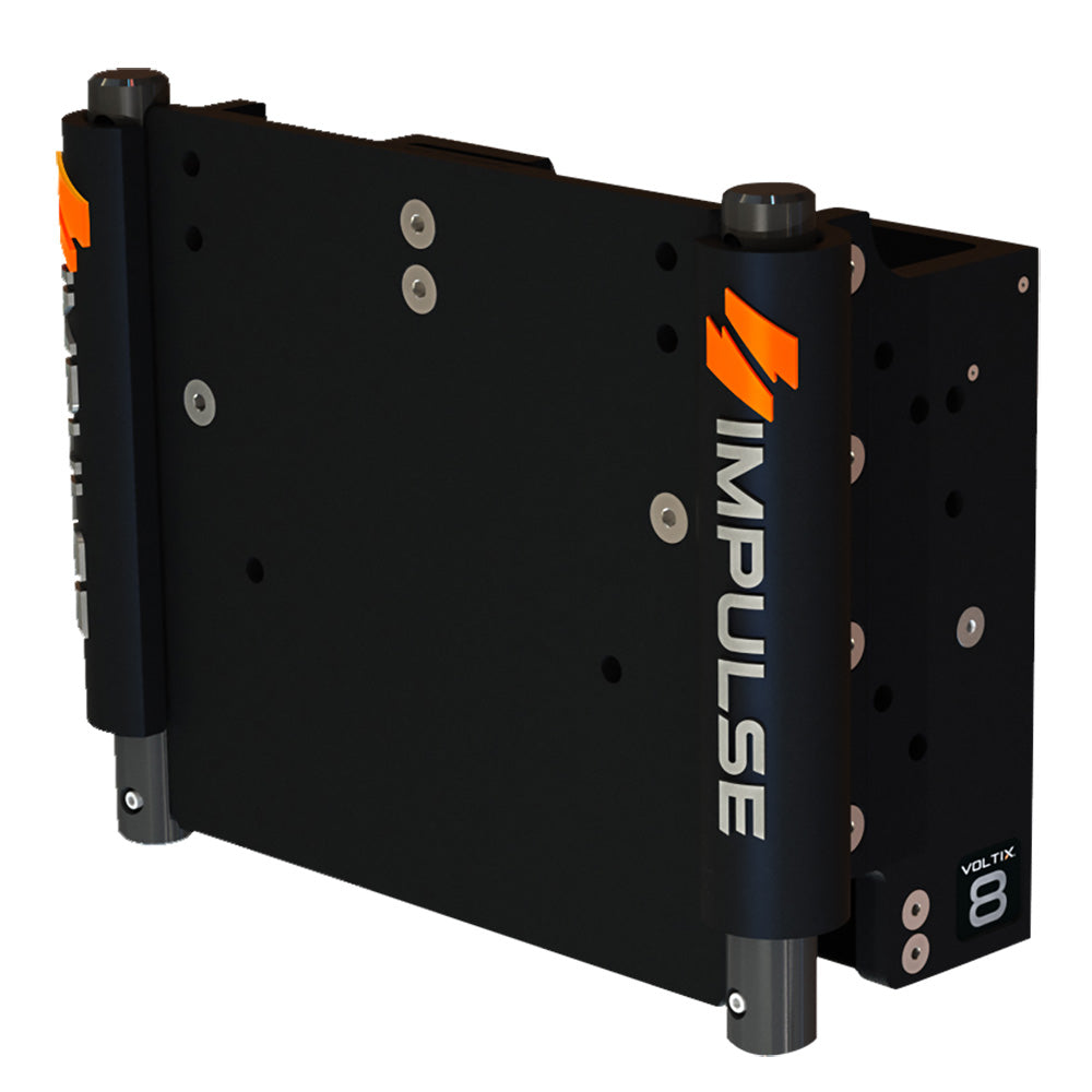 IMPULSE 8 Set Back Electric Jack Plate wStandard Control  Black Anodize 75062B