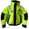 First Watch AB1100 Flotation Bomber Jacket  HiVis YellowBlack  XL  AB1100HVXL