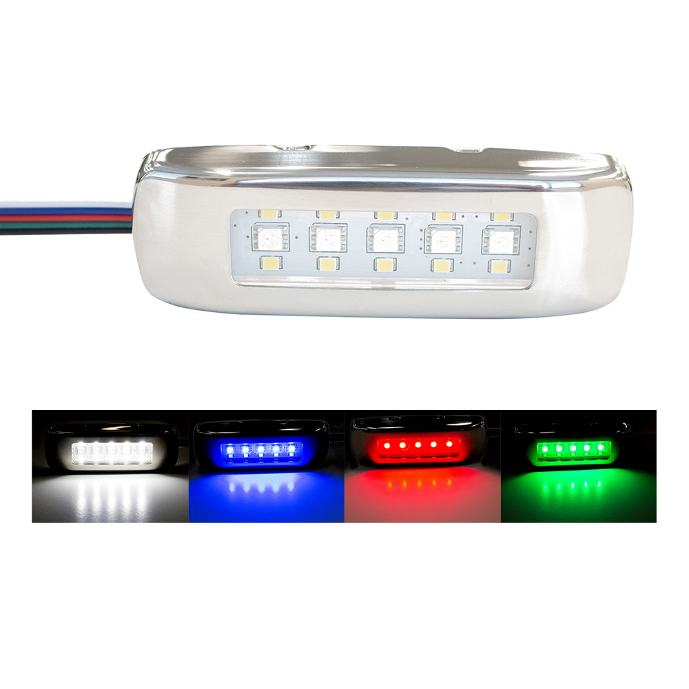 Innovative Lighting RGBW TriLite wStainless Steel Bezel 055432507